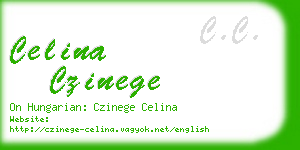 celina czinege business card